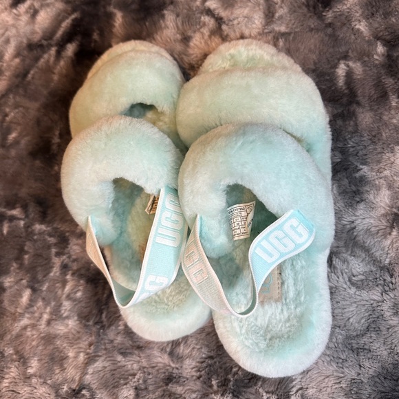 Women’s UGG Oh Yeah Slide Slippers in 'Sky' - Picture 5 of 11